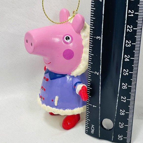 3 Peppa Pig Winter Santa Present Holiday Christmas Gift Ornament Kurt Adler Lot - Picture 13 of 15
